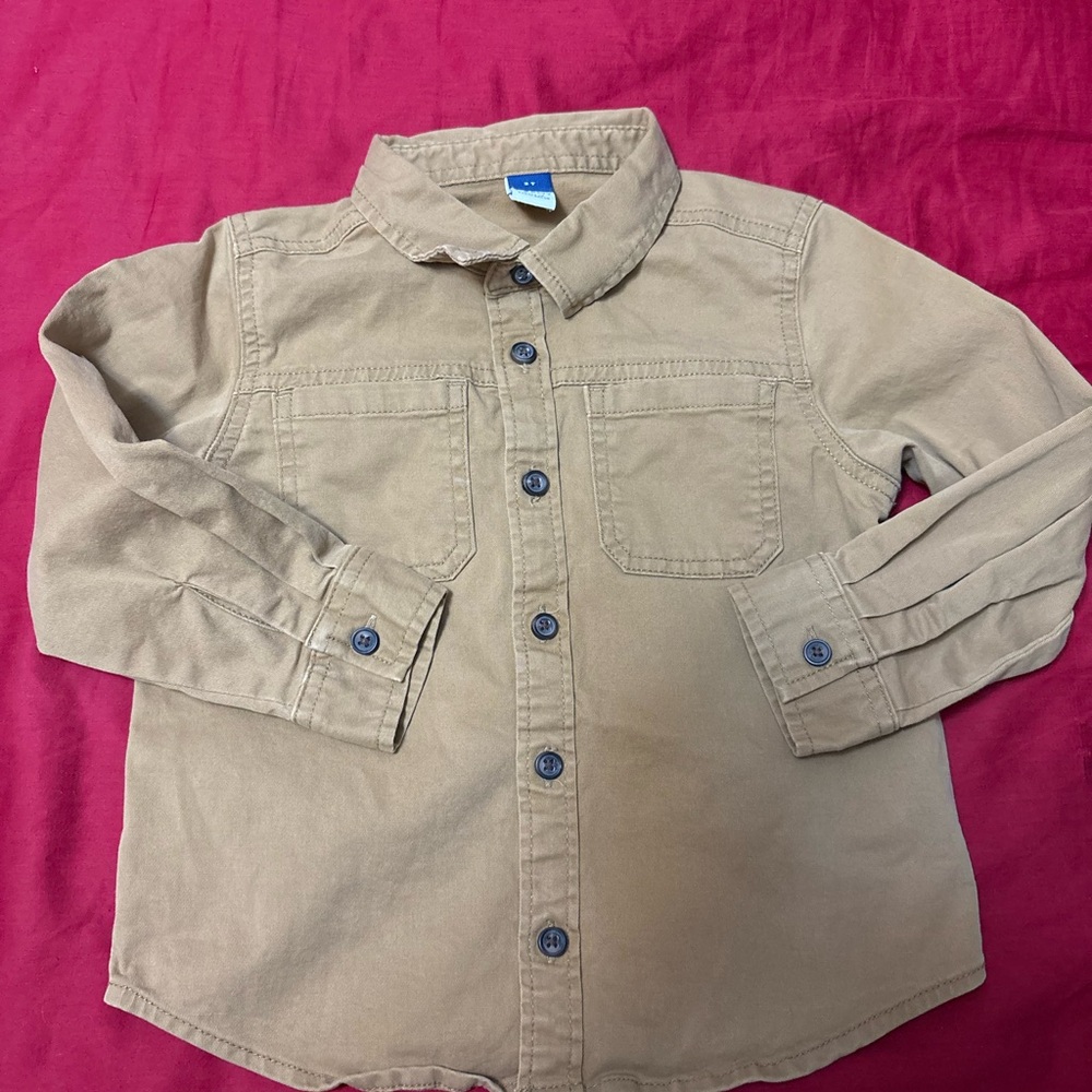 Old Navy Kids Beige Button-Down Shirt